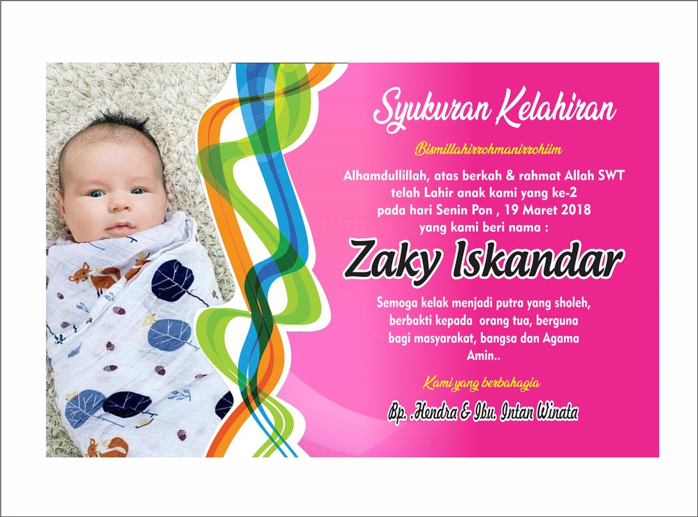 Detail Contoh Kartu Nama Buat Syukuran Bayi Nomer 41