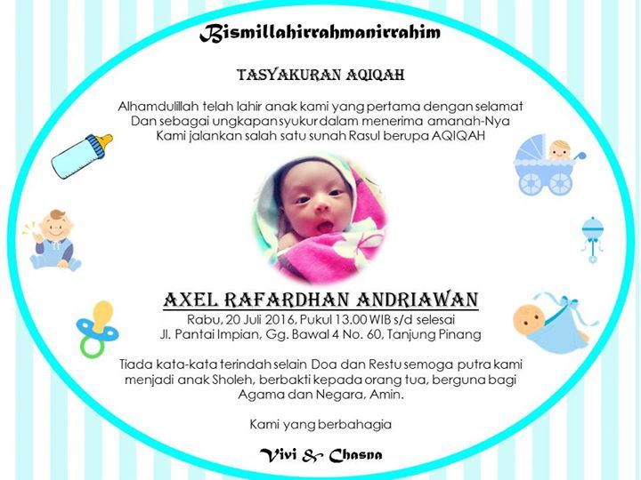 Detail Contoh Kartu Nama Buat Syukuran Bayi Nomer 47