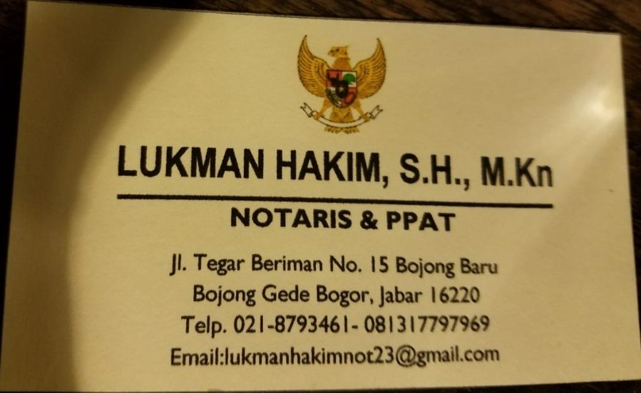 Detail Contoh Kartu Nama Notaris Nomer 44