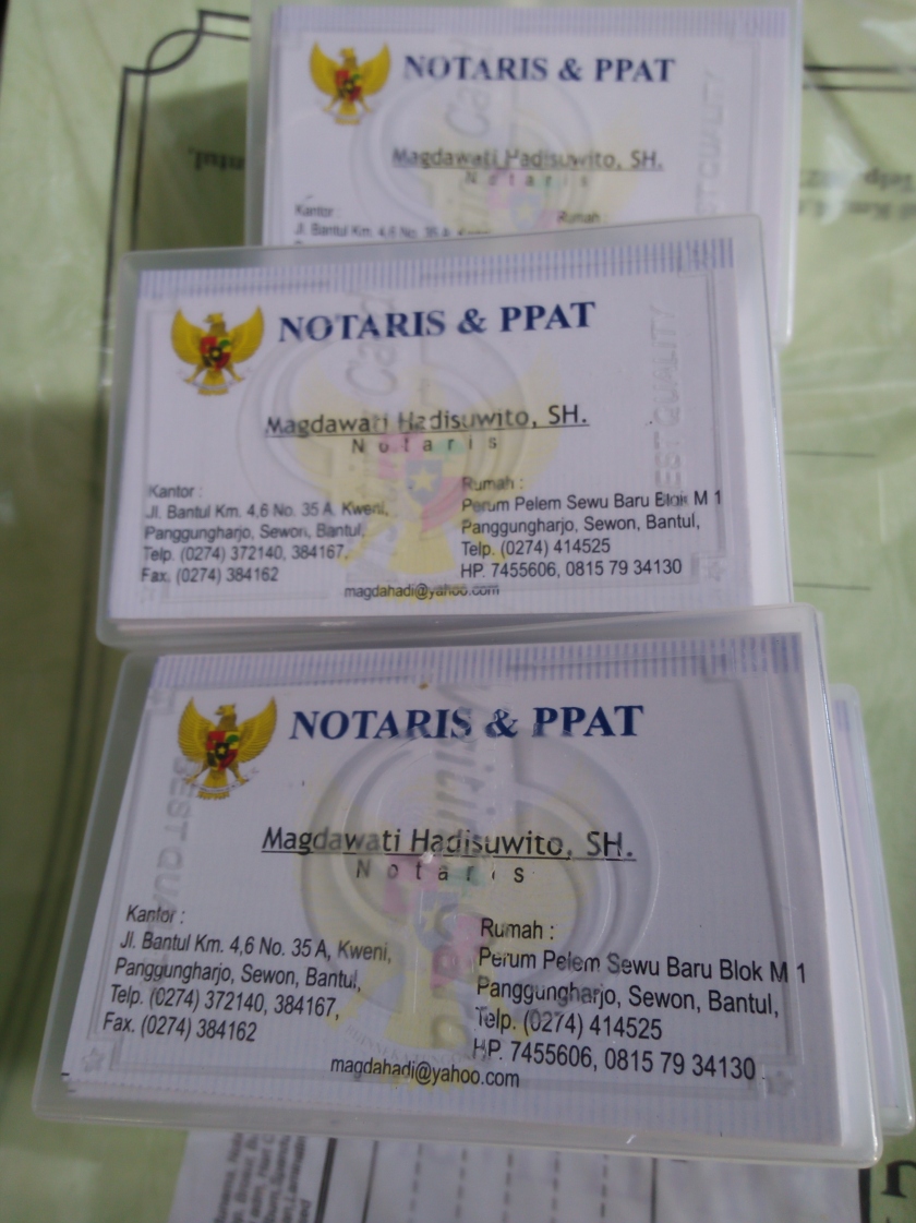 Detail Contoh Kartu Nama Notaris Nomer 48