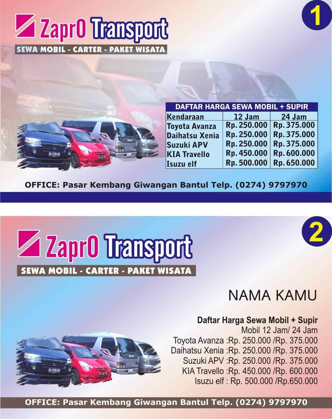 Detail Contoh Kartu Nama Transport Nomer 45