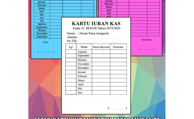 Detail Contoh Kartu Paket Lebaran Harian Nomer 16