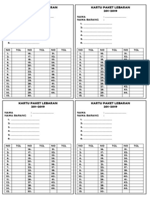 Detail Contoh Kartu Paket Lebaran Harian Nomer 17