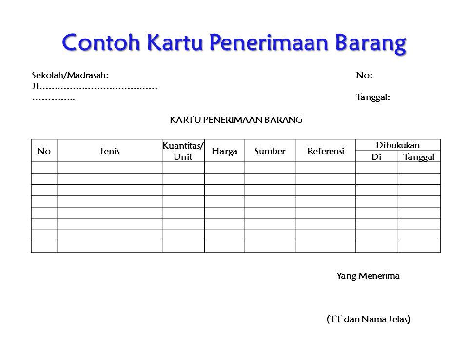 Detail Contoh Kartu Penerimaan Barang Nomer 6