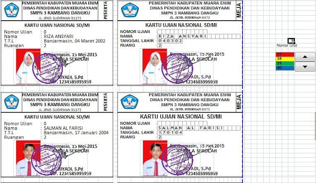 Detail Contoh Kartu Peserta Ujian Nomer 31