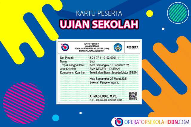 Detail Contoh Kartu Peserta Ujian Nomer 5