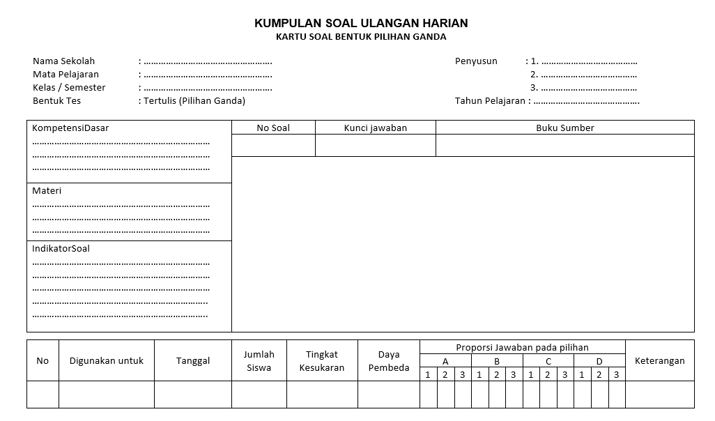 Detail Contoh Kartu Soal Nomer 18