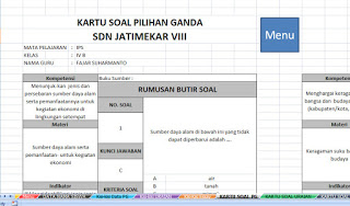 Detail Contoh Kartu Soal Nomer 27