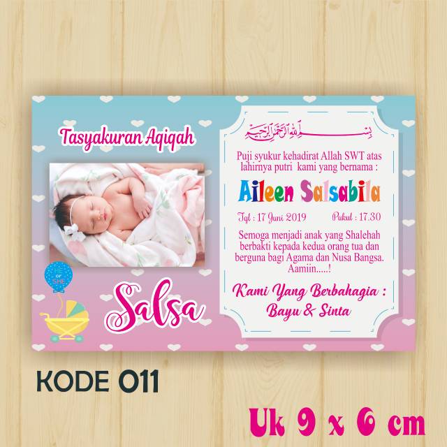 Detail Contoh Kartu Syukuran Bayi Nomer 17