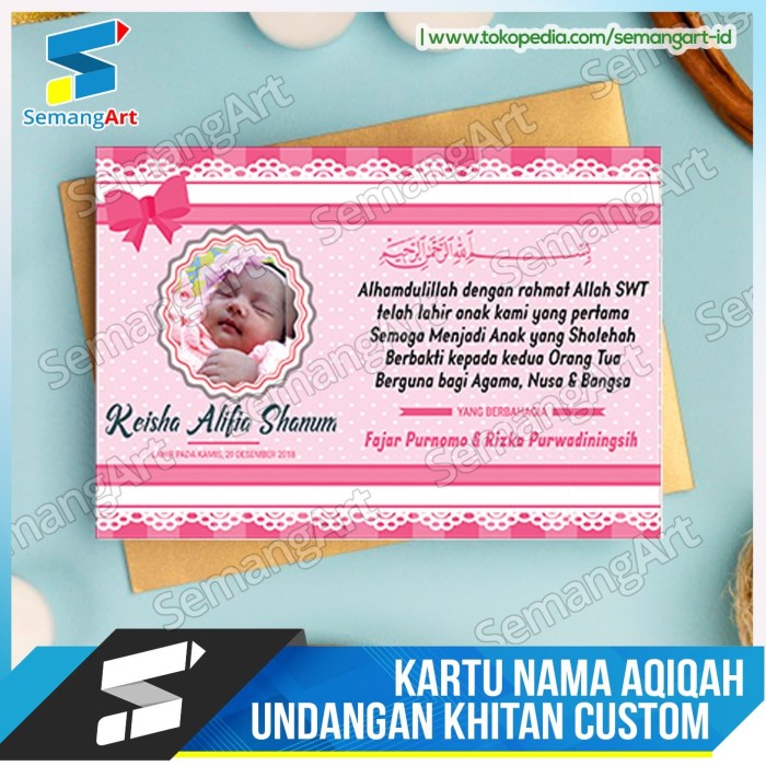 Detail Contoh Kartu Tasyakuran Bayi Nomer 43