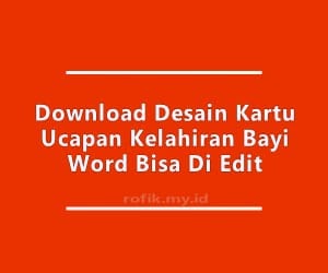 Detail Contoh Kartu Ucapan Kelahiran Bayi Dengan Microsoft Word Nomer 34