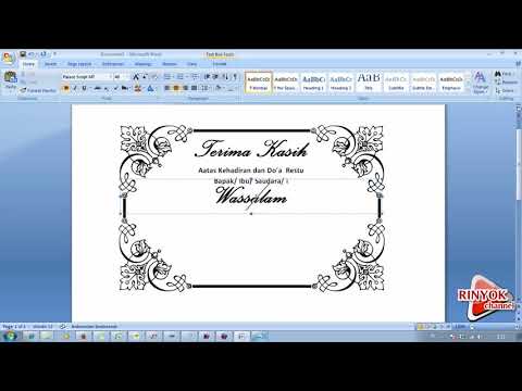 Detail Contoh Kartu Ucapan Kelahiran Bayi Dengan Microsoft Word Nomer 40