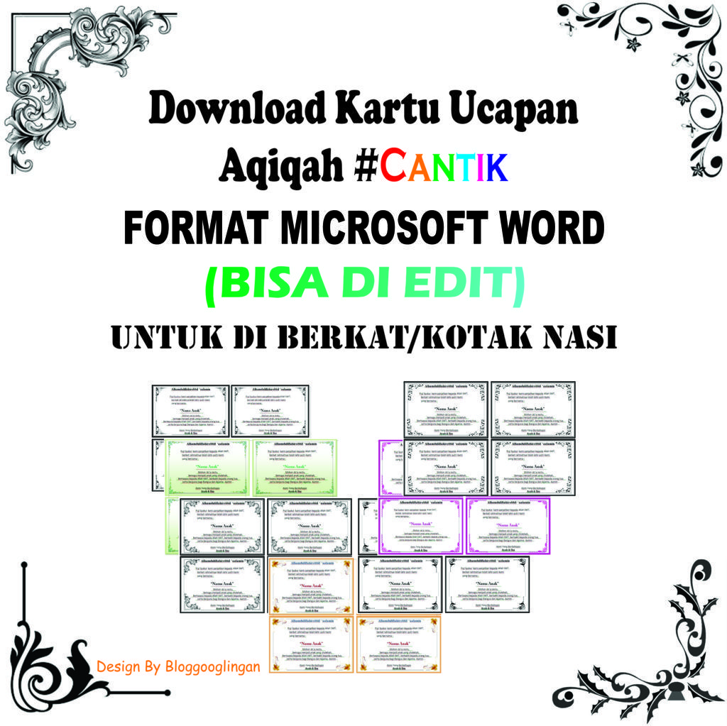 Detail Contoh Kartu Ucapan Kelahiran Bayi Dengan Microsoft Word Nomer 49