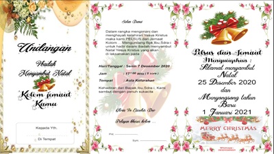 Detail Contoh Kartu Undangan Natal Nomer 26