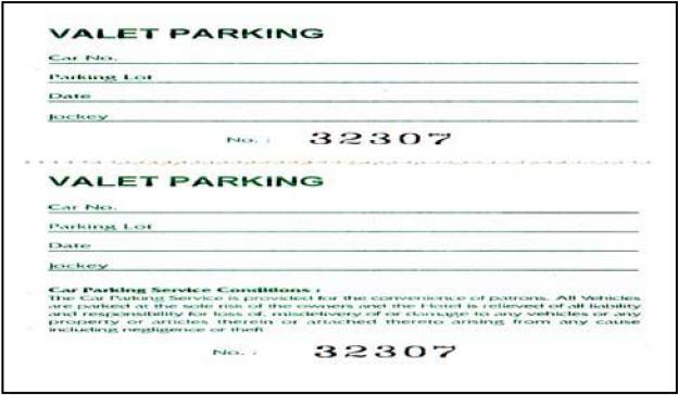 Detail Contoh Kartu Valet Parking Nomer 8
