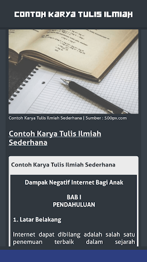 Detail Contoh Karya Ilmiah Sederhana Nomer 43