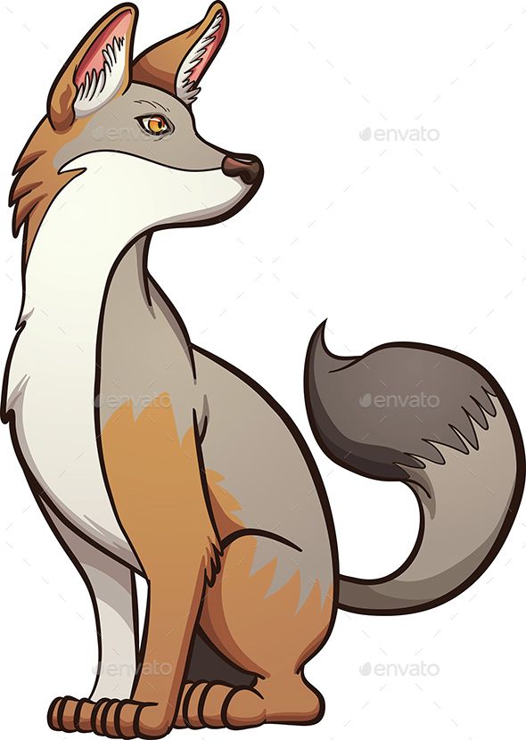 Grey Fox Clipart - KibrisPDR