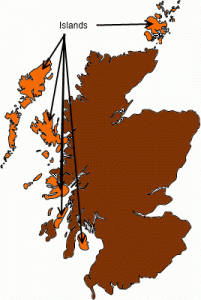 Detail Schottland Regionen Karte Nomer 7