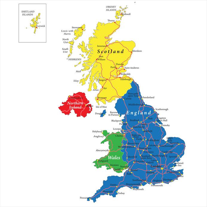 Detail Schottland Regionen Karte Nomer 3