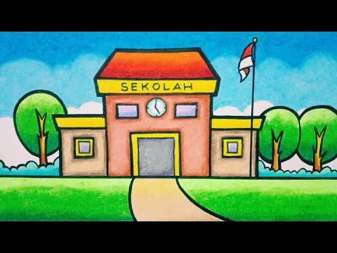 Detail Gambar Ilustrasi Sekolah Yang Mudah Nomer 2