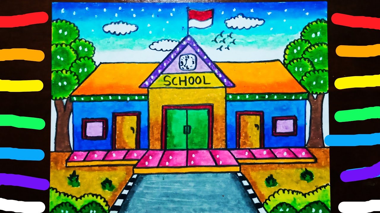 Detail Gambar Ilustrasi Sekolah Yang Mudah Nomer 17