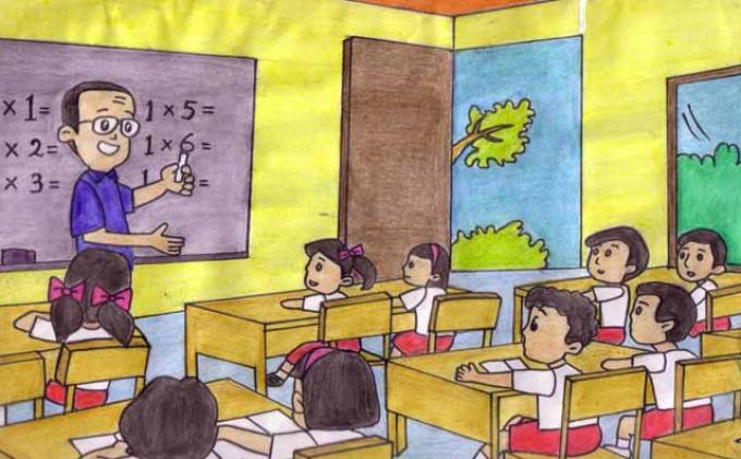 Detail Gambar Ilustrasi Suasana Sekolah Nomer 10