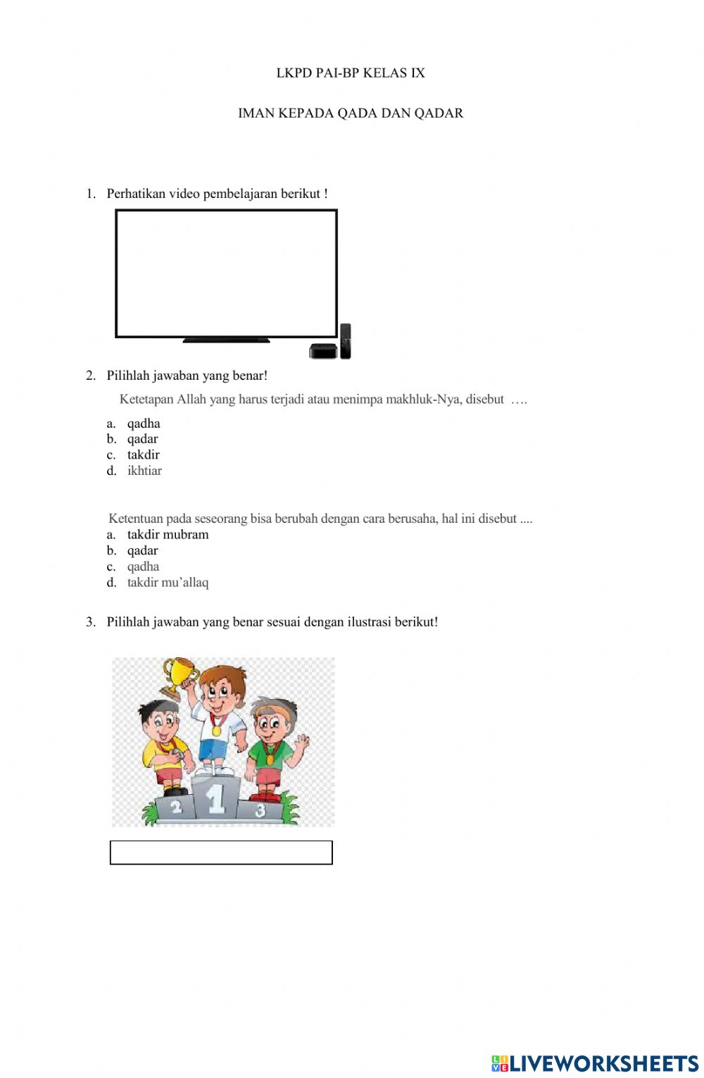 Detail Gambar Iman Kepada Qada Dan Qadar Nomer 17