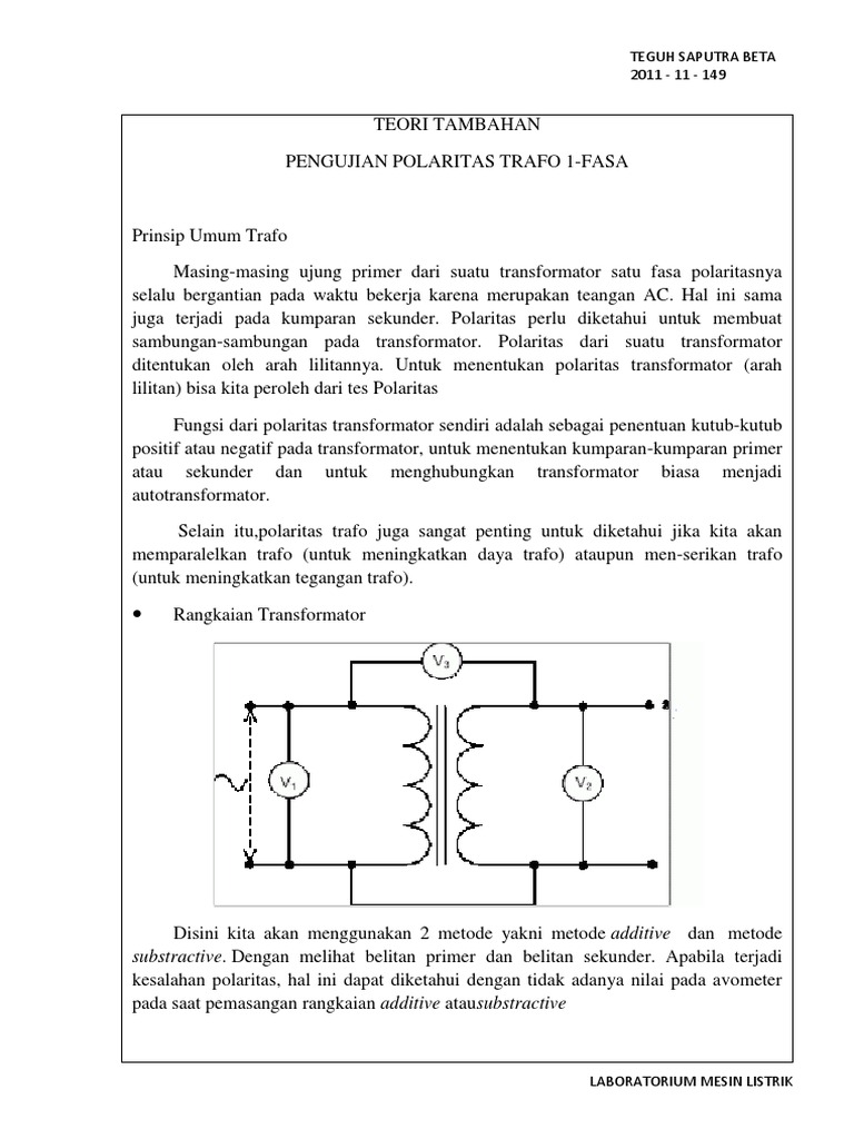 Detail Gambar Imedansi Dari Trafo 1 Fasa Nomer 15