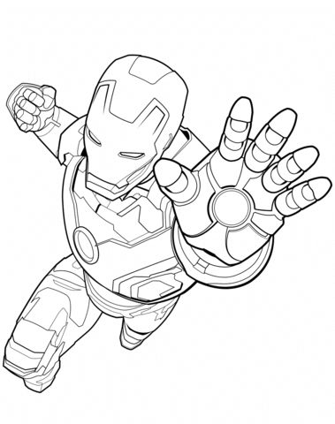 Gambar Iron Man Untuk Mewarnai - KibrisPDR