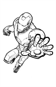 Detail Gambar Iron Man Untuk Mewarnai Nomer 13