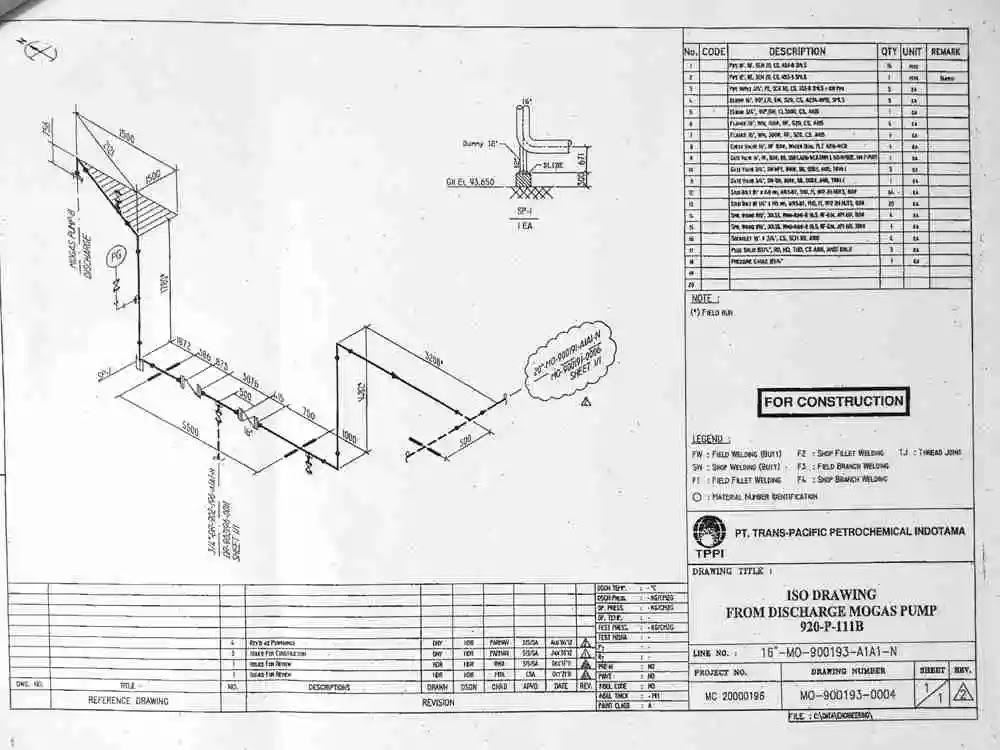 Detail Gambar Isometri Pipa Nomer 5