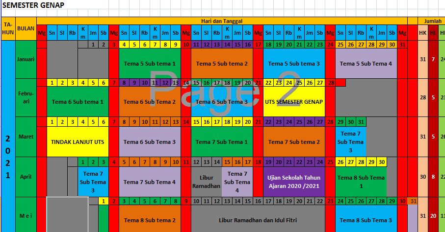 Detail Gambar Jadwal Belajar Kelas 1 Sd Nomer 8