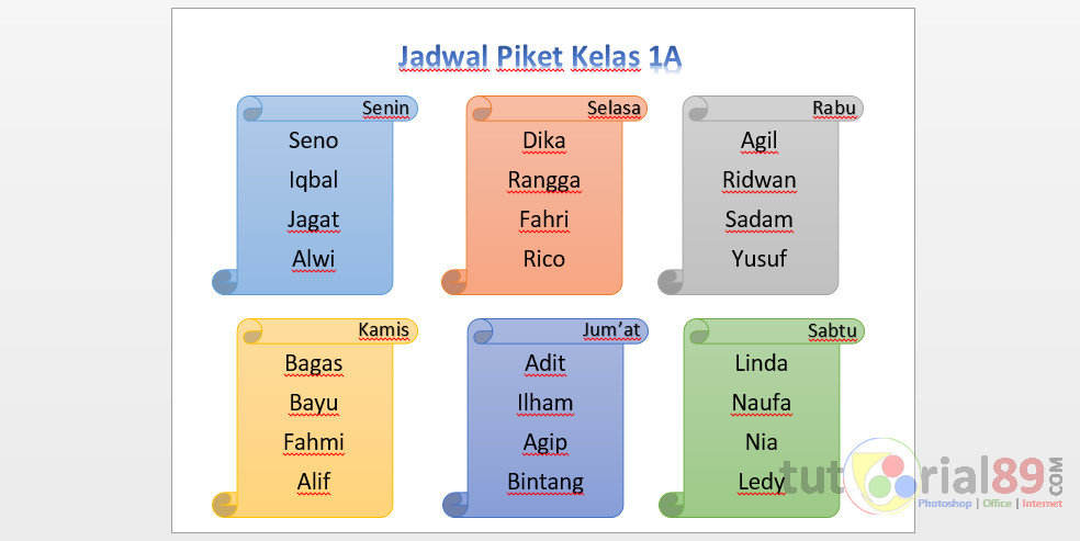 Detail Gambar Jadwal Piket Nomer 12