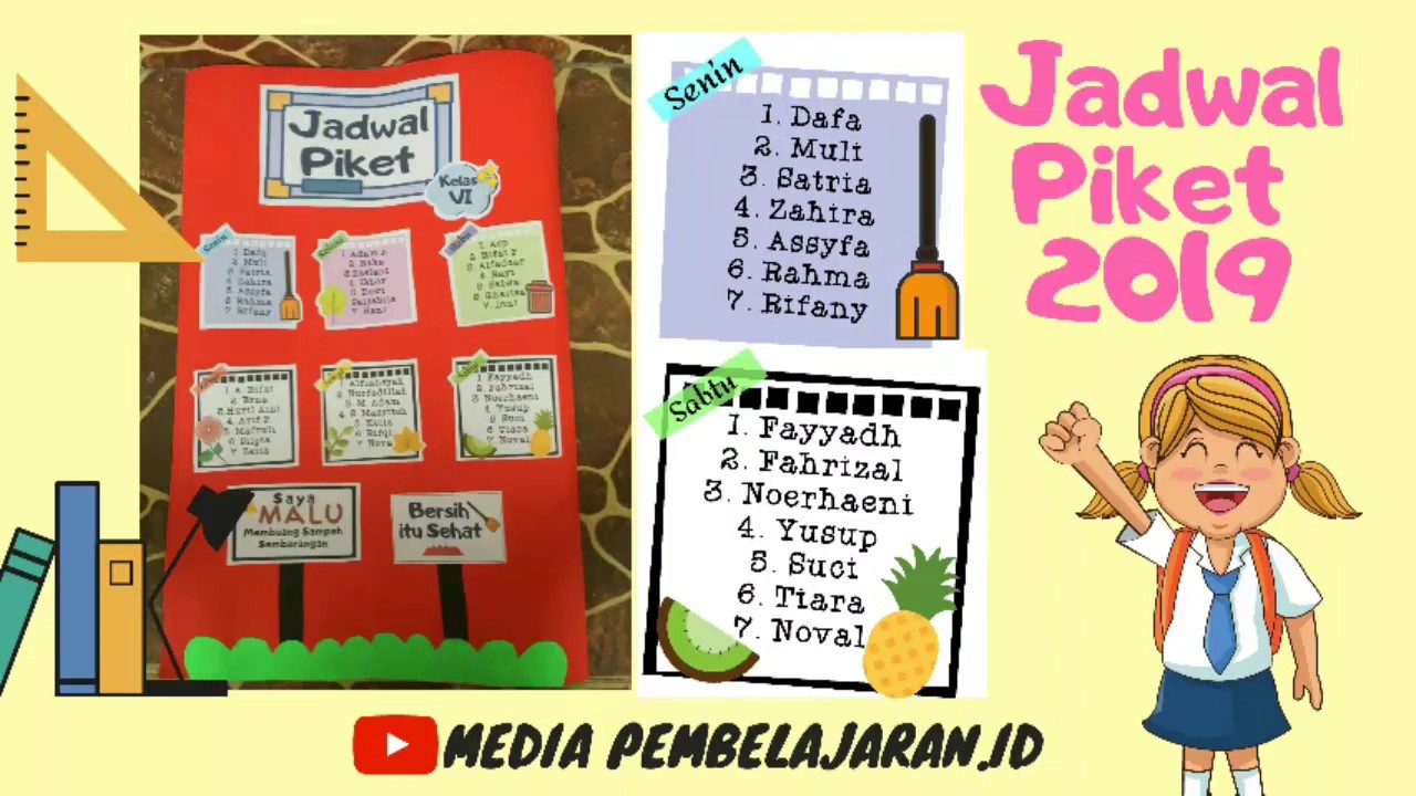 Detail Gambar Jadwal Piket Nomer 21