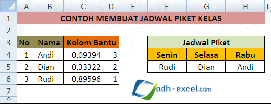 Detail Gambar Jadwal Piket Nomer 43