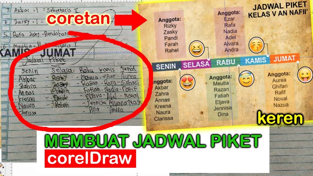 Detail Gambar Jadwal Piket Nomer 52