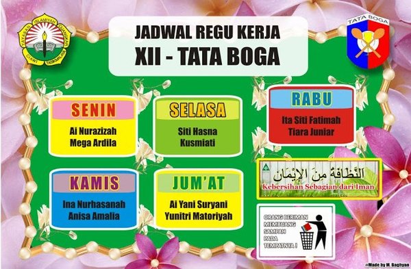 Detail Gambar Jadwal Piket Nomer 8