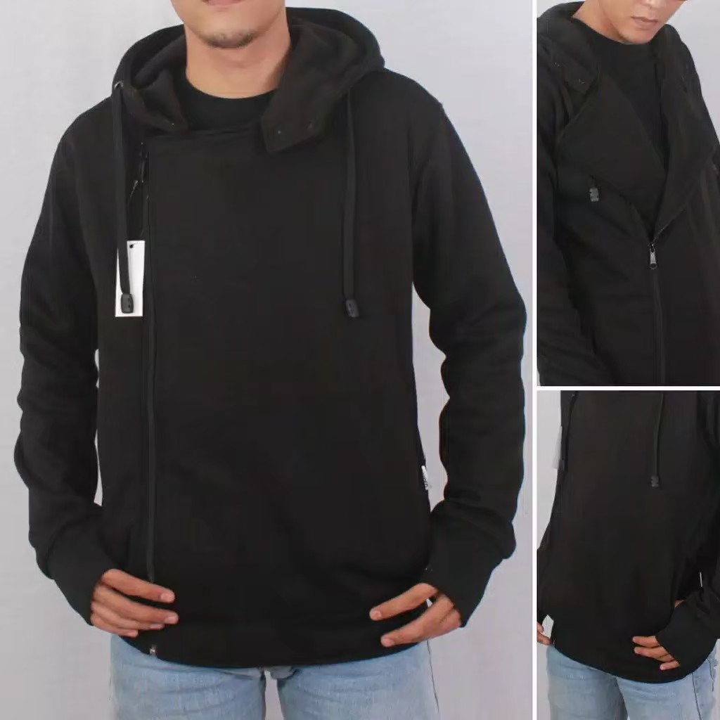 Detail Gambar Jaket Hitam Polos Depan Belakang Nomer 32