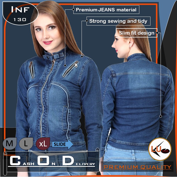 Detail Gambar Jaket Jeans Wanita Nomer 48