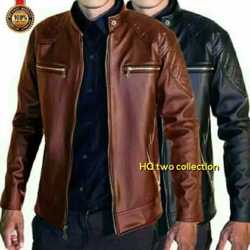 Detail Gambar Jaket Kulit Pria Keren Nomer 17