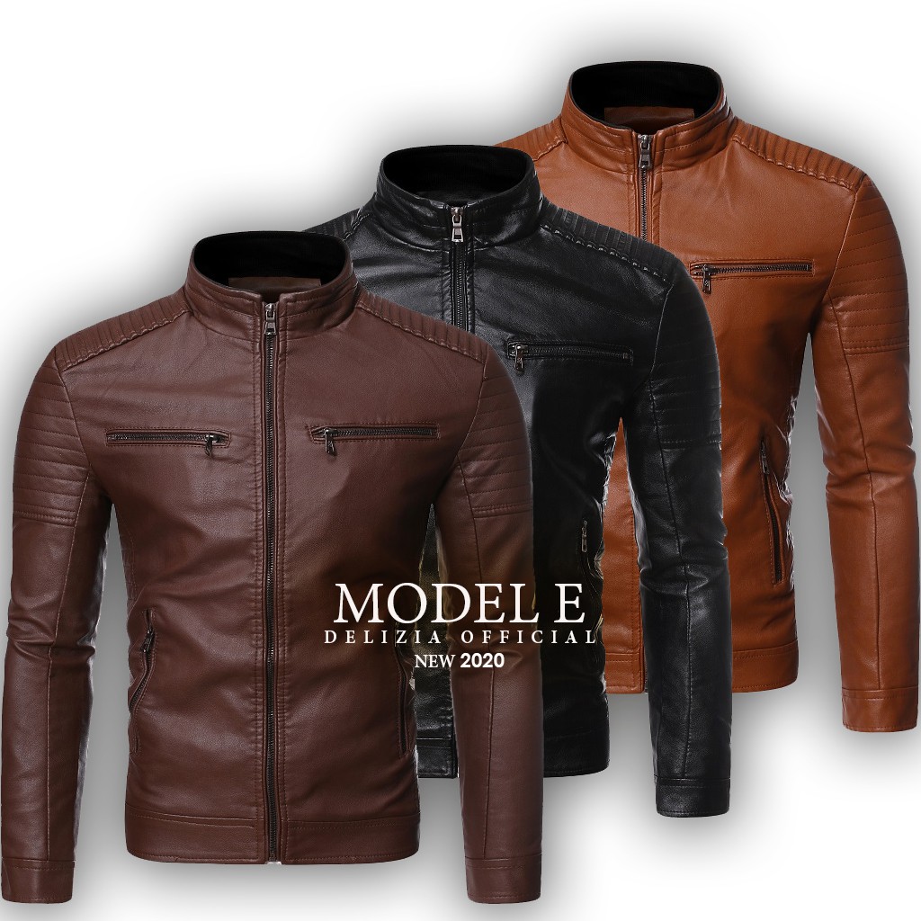 Detail Gambar Jaket Kulit Pria Keren Nomer 23