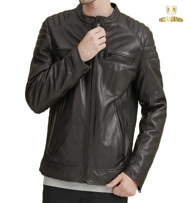 Detail Gambar Jaket Kulit Pria Keren Nomer 29