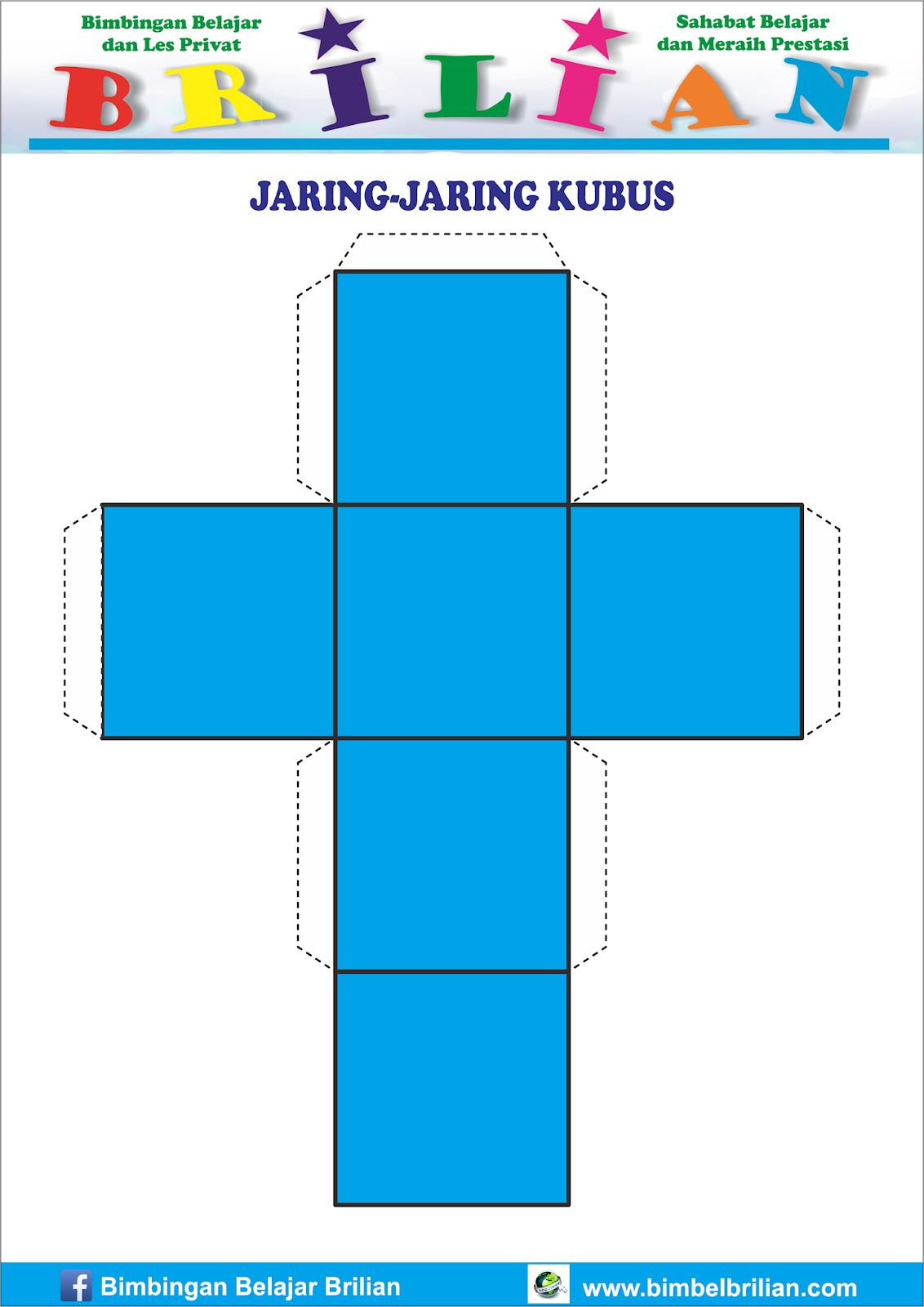 Detail Gambar Jaring Jaring Bangun Ruang Kubus Nomer 14