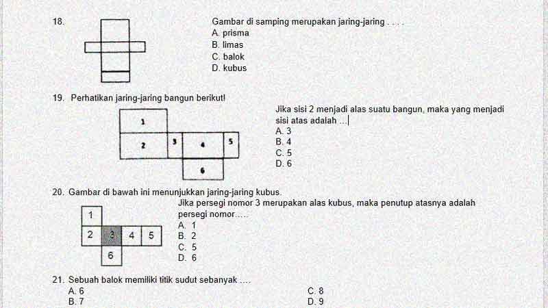 Detail Gambar Jaring Kubus Dan Balok Nomer 56