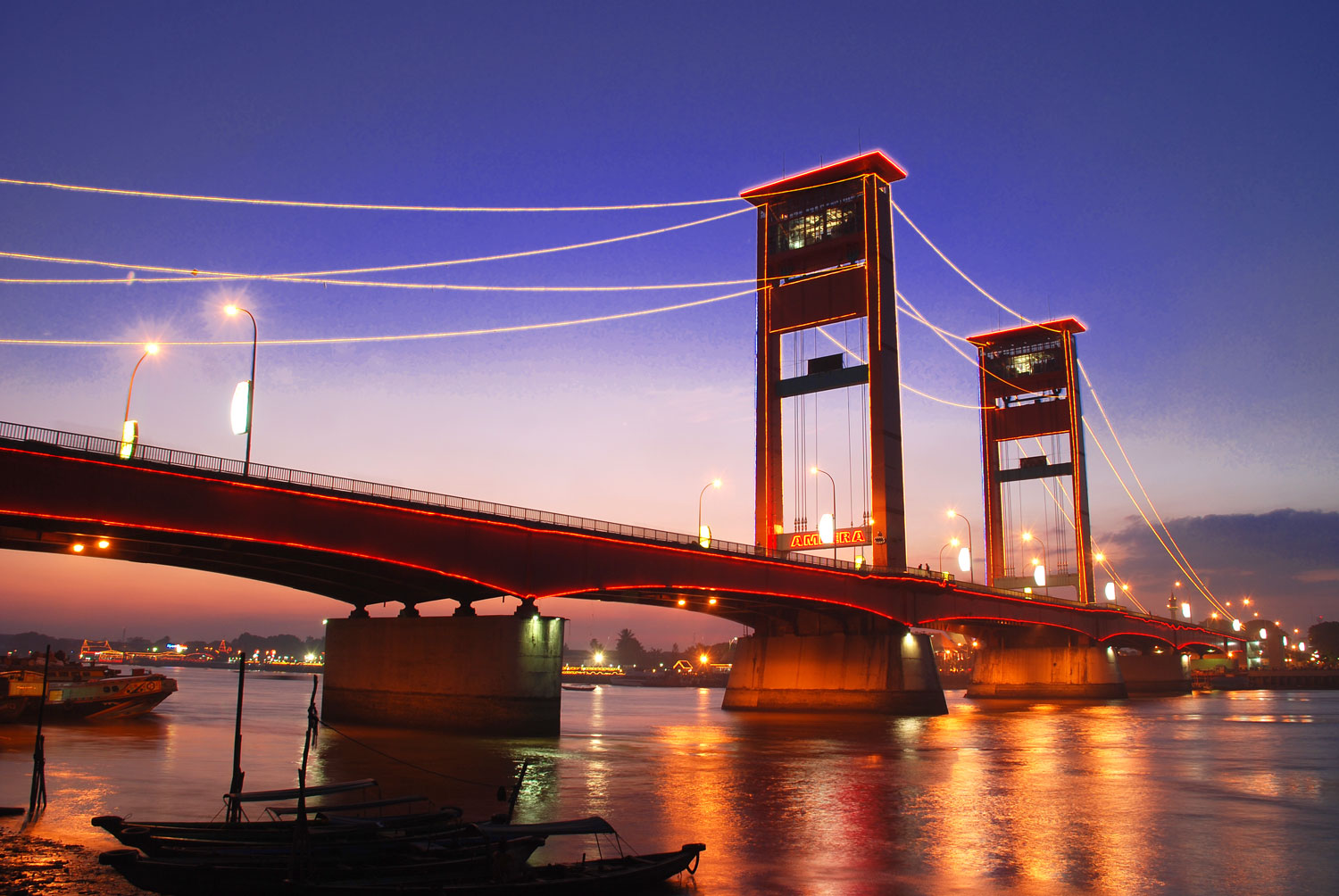 Detail Gambar Jembatan Ampera Palembang Nomer 11