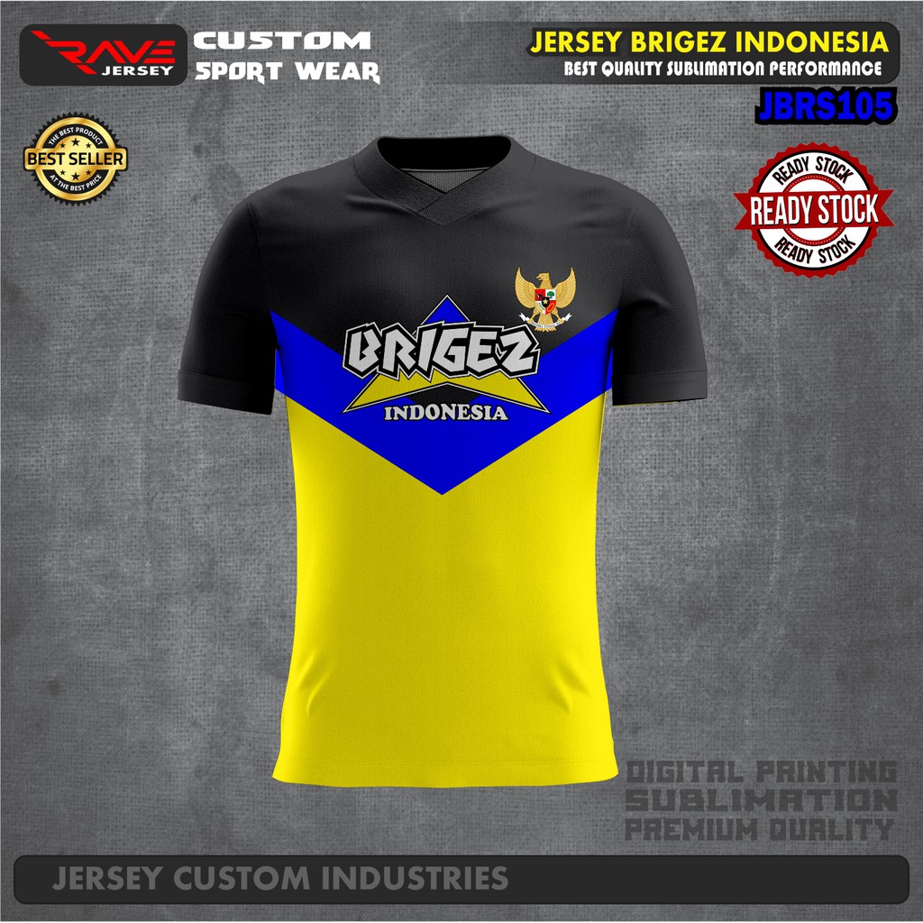 Detail Gambar Jersey Brigez Nomer 6