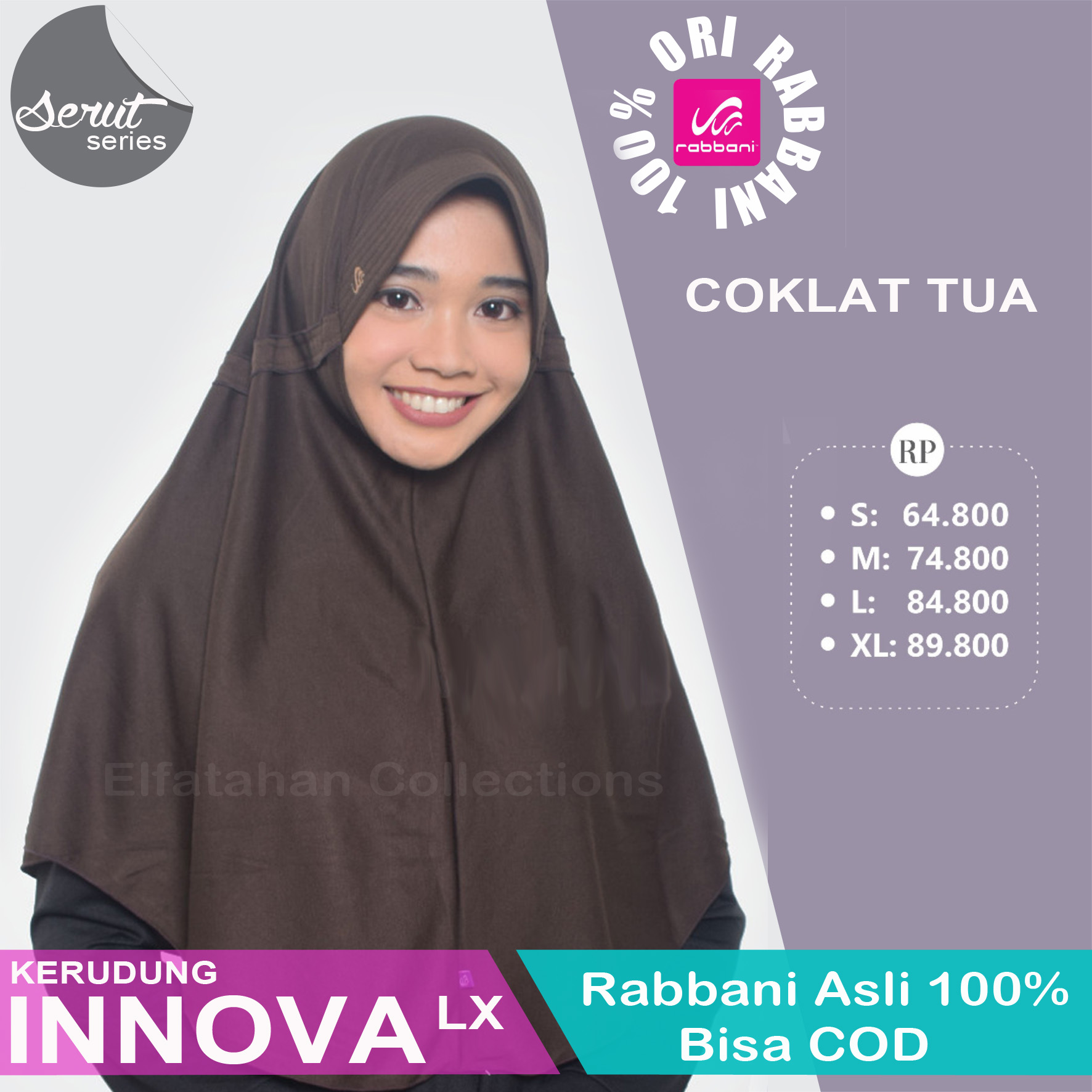 Detail Gambar Jilbab Rabbani Warna Hitam Nomer 12