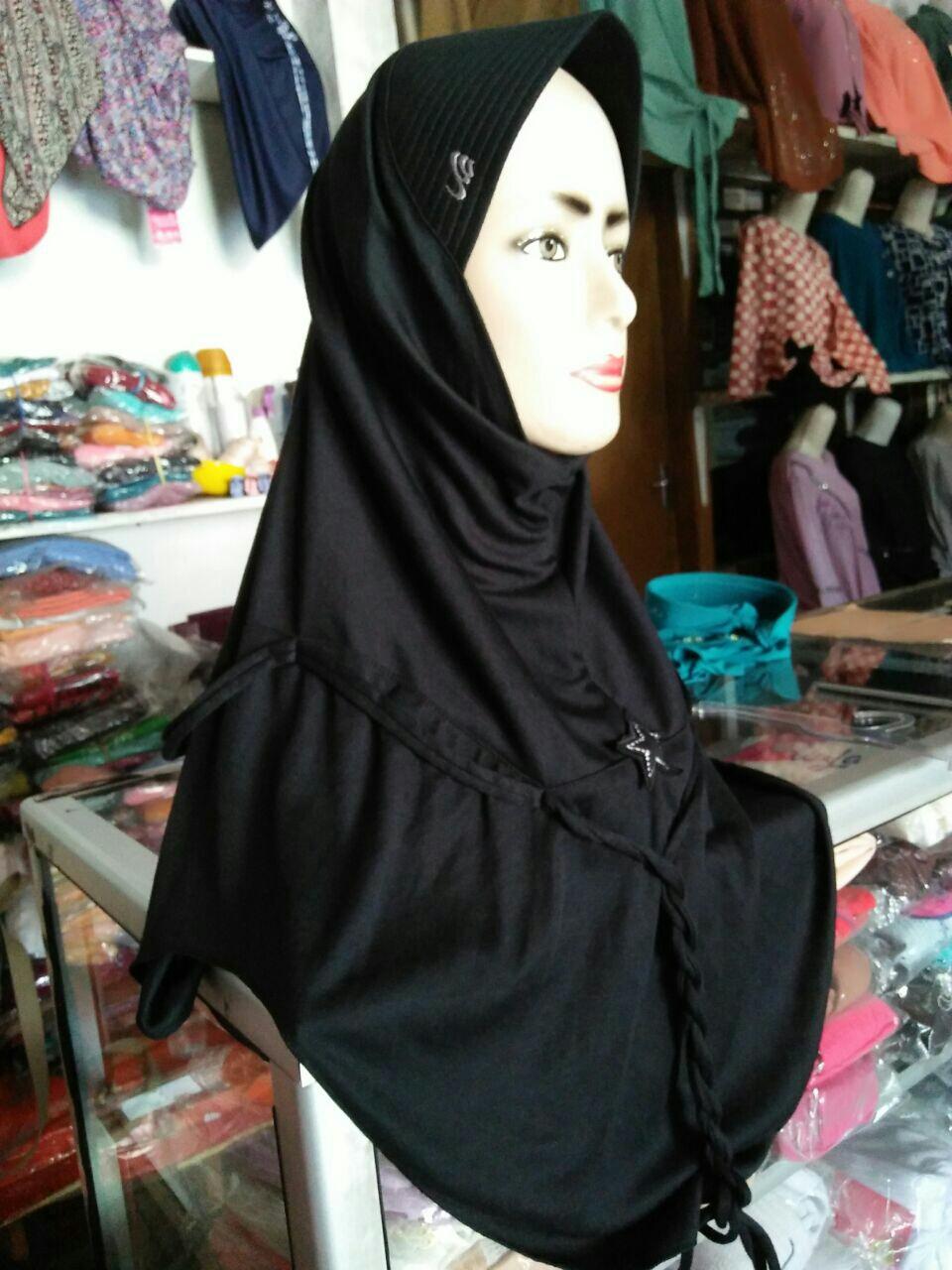 Detail Gambar Jilbab Rabbani Warna Hitam Nomer 16