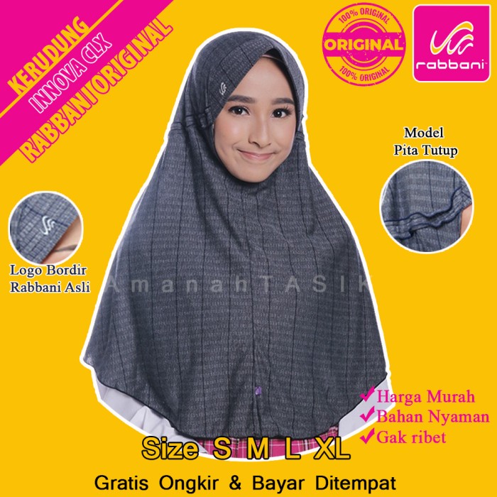 Detail Gambar Jilbab Rabbani Warna Hitam Nomer 17