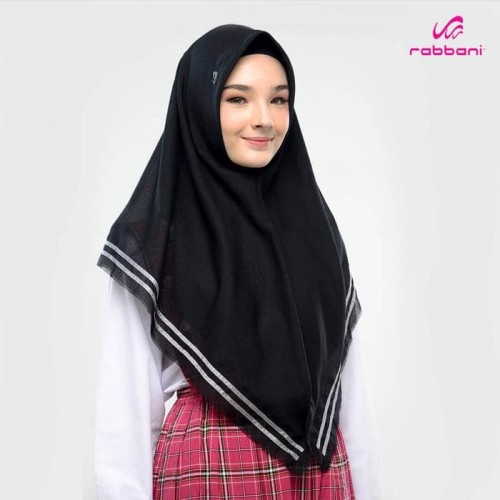 Detail Gambar Jilbab Rabbani Warna Hitam Nomer 48